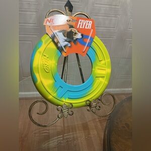 Brand New NERF Dog Flyer - Blue and Yellow Tie Dye